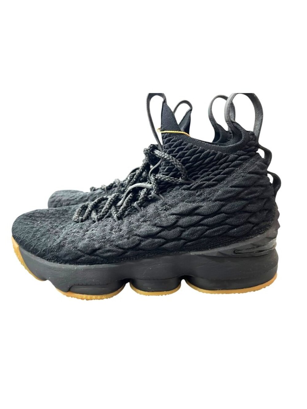 Nike LeBron 15 GS Black Gum Youth Basketball Shoes Sz 5Y